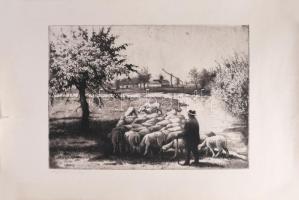 3 db magyar rézkarc: Imre István (1918-1983): Rozanits Tibor (1931-) 30x40 cm Jelzettek, feltekerve,...