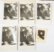 ca 1940 Karácsony Sándor (1891-1952) író emléke 2 db eredeti fotó 23x17 cm, 7x9 cm, + 6 sokszorosíto...