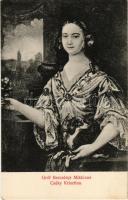 Gróf Bercsényi Miklósné, Csáky Krisztina grófnő (EK)