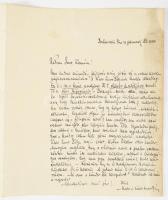 1944 Debrecen Mata János (1907?1944) grafikus, költő autográf levele Szabó Imre (1904-1958): szerkes...