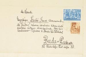 1944 Debrecen Mata János (1907?1944) grafikus, költő autográf levele Szabó Imre (1904-1958): szerkes...