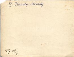 1917 IV. Károly király a fronton / King Charles I of Austria with K.u.k. soldiers, military photo (E...