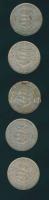 1947. 5Ft Ag "Kossuth" (5x) T:3,3-