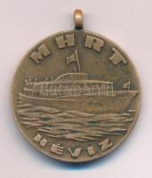 1948 k. "Kisfaludy 1846 - A Balaton első gőzhajója / MHRT - Hévíz" kétoldalas bronz érem f...