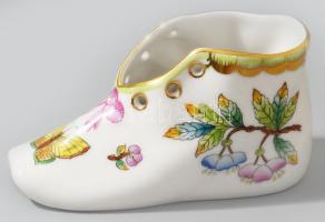 Herendi Viktória mintás cipő, jelzett, hibátlan, h: 10 cm