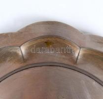 Ezüst (Ag) tálca, jelzett, d: 34 cm, nettó 660g