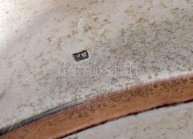 Ezüst (Ag) tálca, jelzett, d: 34 cm, nettó 660g