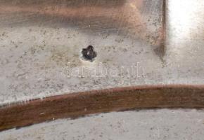 Ezüst (Ag) tálca, jelzett, d: 34 cm, nettó 660g