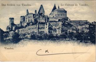 1899 Vianden, Le chateau / das Schloss. Kunstverlag Stern &amp; Löb / castle (EK)