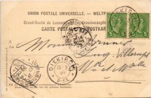 1899 Vianden, Le chateau / das Schloss. Kunstverlag Stern &amp; Löb / castle (EK)