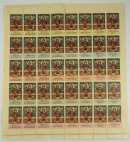 1938 Szt. István év - III. Magyar Nemzeti Bélyegkiállítás, Május havában Bélyegotthon alapítása, 25 ...