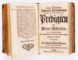 Johannes Chrysostomos (Aranyszájú Szent János): Predigten und kleine Schriften I-II. Aus dem Griechi...
