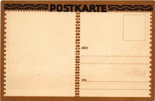 München, Munich; Schloss Nymphenburg / castle. Art Nouveau, litho s: Carl Kunst (EK)