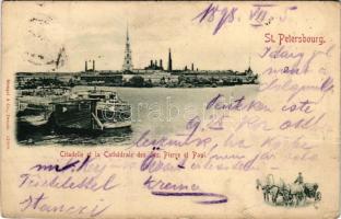 1901 Saint Petersburg, St. Petersbourg, Leningrad, Petrograd; Citadelle et la Cathédrale des Sts. Pi...