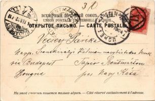 1904 Saint Petersburg, St. Petersbourg, Leningrad, Petrograd; Rue Michel et Hotel d'Europe / st...