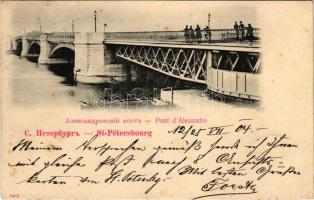 1904 Saint Petersburg, St. Petersbourg, Leningrad, Petrograd; Pont d'Alexandre / bridge
