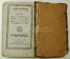 Zsidó vallásos mondások, kabbala, Johann Eckhardt und Sohn, Czernowitz, 1849. 692p korabeli megviselt egészbőr kötésben (a lapok jó állapotban) / Religious Jewish sayings, kabbala (Binding is damaged but the pages are intact)