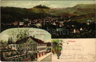 1910 Uhlbach (Stuttgart), Gasthof zum Lamm v. Karl Endriss / general view, inn, restaurant. Art Nouv...