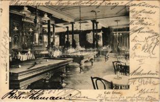 1903 München, Munich; Café Orient, interior with pool tables. E. Keppler (small tear)