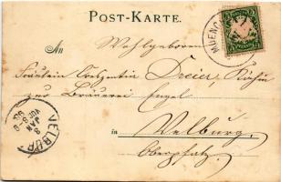 1898 München, Munich; Restaurant Schröter, Gaertner Theater / theatre, restaurant, interior with poo...