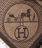 Hermés Paris nagyméretű kendő, 65% cashmere, 140x140 cm