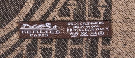Hermés Paris nagyméretű kendő, 65% cashmere, 140x140 cm