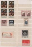 Millenium, Jubilehe, stb kiállítási témájú levélzáró összeállítás kétoldalas berakólapon