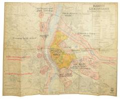 1931 Budapest és környékének térképe a vízművek jelölésével, 1 : 25.000, M. Kir. Állami Térképészet,...