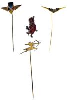 4db-os repülős jelvénytétel, benne "MALÉV", "Sabena", "Air India" T:AU,XF