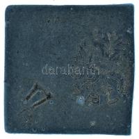 1916-1918 k. Osztrák-Magyar Monarchia fém bárca (17x17mm) T:VF