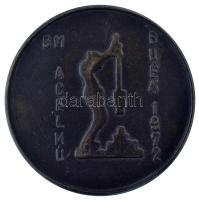 1972. "GM Acélmű BUÉK 1972" egyoldalas bronz emlékérem (77mm) T:AU,XF