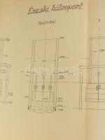 1919 Bp., Székesfővárosi Vízművek, Északi kútcsoport gyűjtőkút tervrajza, 
Haffner Károly (1869-193...