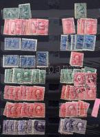 USA nagyon tartalmas több példányos rendező az 1900-as évek elejéről, nagyon sok pecsételt bélyeg 8 ...