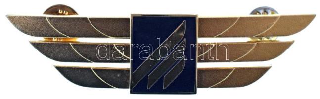 1980 k. "MALÉV" fém sapkajelvény (90x22mm) T:AU