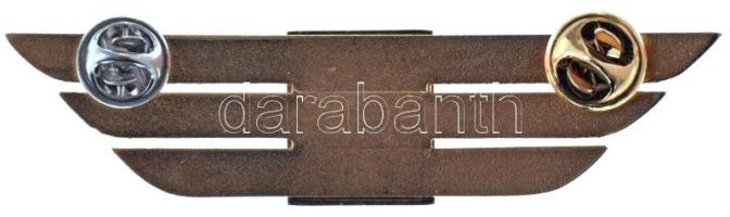 1980 k. "MALÉV" fém sapkajelvény (90x22mm) T:AU