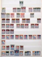 Svájc postatiszta és pecsételt Pro Juventute, Pro Patria és AERO kiadások, 8 lapos A4-es berakóban