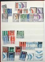 Svájc postatiszta és pecsételt Pro Juventute, Pro Patria és AERO kiadások, 8 lapos A4-es berakóban