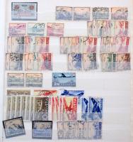 Svájc postatiszta és pecsételt Pro Juventute, Pro Patria és AERO kiadások, 8 lapos A4-es berakóban