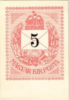 Magyar Királyi Posta piros 5 Krajcáros bélyege / Hungarian 5 Kreuzer rot/red stamp (non PC)
