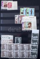 Spanyolország gyűjtemény több száz db bélyeg sok teljes sorral + 11 db blokk, 12 lapos A4-es berakób...