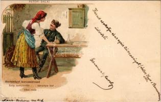1901 Hortobágyi korcsmárosné... Petőfi dalai. Kunz József és Társa kiadása. Posner és Fia / Hungaria...
