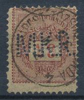 Feketeszámú krajcáros M.K.R. perfin