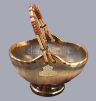 Bay Kermaik art deco ékszertartó edény, jelzett, hibátlan, 10x12 cm