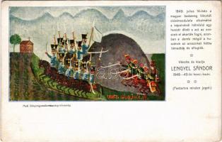 1849. július 14-én a magyar hadsereg Váctóli oldalmozdulata alkalmával a kápolnánál hátvédül egy hus...