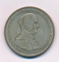 1930. 5P Ag "Horthy jobbra" T:F patina Adamo P8