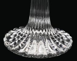 Ólomkristály talpas kínáló, hibátlan, d: 21 cm, m: 15,5 cm