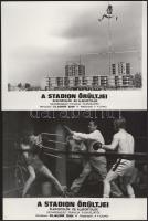 cca 1972 "A stadion őrültjei" című francia filmvígjáték jelenetei és szereplői, 17 db vint...