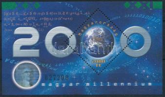 2000 Ezredforduló - Jeles magyar matematikusok blokk (5.000)
