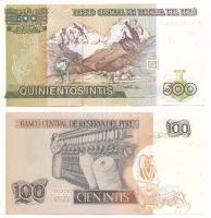 Peru 1987. 100I + 500I T:UNC,AU
Peru 1987. 100 Intis + 500 Intis C:UNC,AU
Krause P#133, P#134