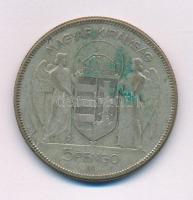 1930. 5P Ag "Horthy jobbra" T:F patina
Adamo P8